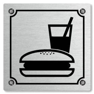 Občerstvení, 118x118mm, stříbrná, Kansas